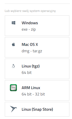 systemy dostepne dla oprogramowania bitcoin core
